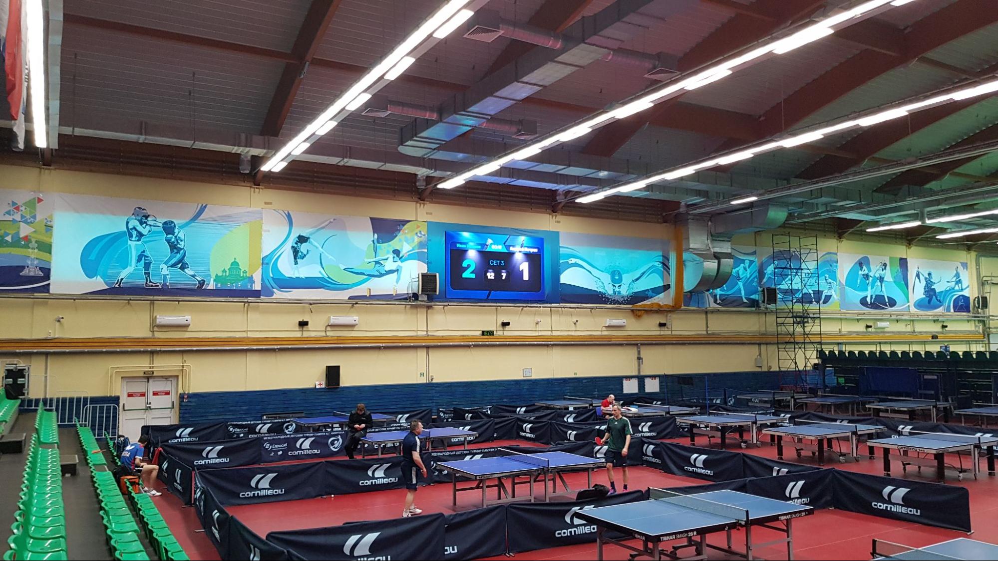 Интерфейс управления табло на планшете