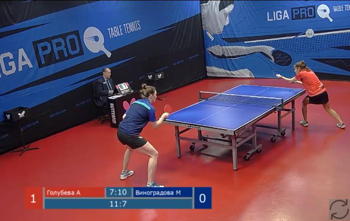 Матч Liga Pro с оверлеем табло SpinetiX